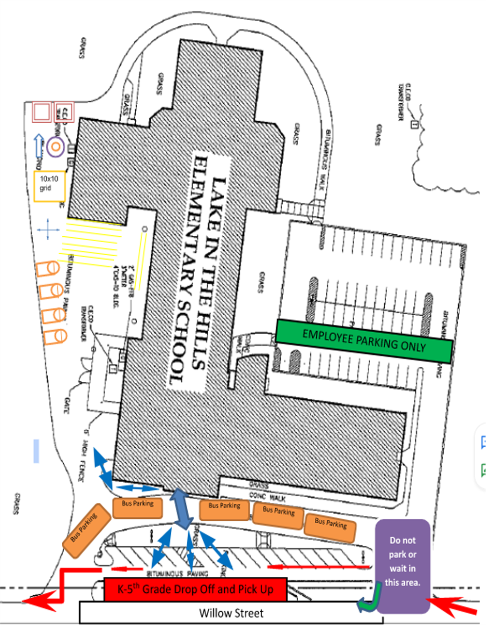 LITH Map of Preschool & K-5th specific pick-up/drop-off locations LITH Map of Preschool & K-5th specific pick-up/drop-off locations
